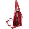 Маленькая женская сумка из натуральной кожи красного цвета с ручками KARYA (19618) - 3