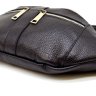Кожаная сумка на пояс классического дизайна в черном цвете TARWA (21643) - 7
