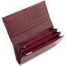 Большой женский кошелек из натуральной лаковой кожи красного цвета на два отдела ST Leather 70806 - 6