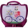 Каркасный школьный рюкзак для девочек из текстиля с принтом Bagland 53306 - 4