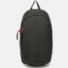 Просторная мужская сумка-рюкзак из черного текстиля Monsen (22113) - 2