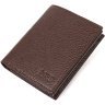 Компактный мужской бумажник из натуральной зернистой кожи без застежки BOND (2421989) - 1