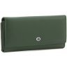 Темно-зеленый многофункциональный женский кошелек из натуральной кожи ST Leather (19090) - 1