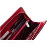 Черно-красный женский кошелек-клатч из натуральной кожи на запястье Karya 67506 - 8