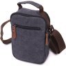 Мужская текстильная сумка-барсетка темно-серого цвета с ручкой Vintage 2422218 - 2