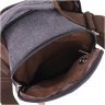 Мужская текстильная сумка-барсетка темно-серого цвета с ручкой Vintage 2422218 - 5