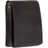 Мужская сумка-мессенджер из матовой кожи высокого качества темно-коричневого цвета Visconti Jasper 68906 - 6