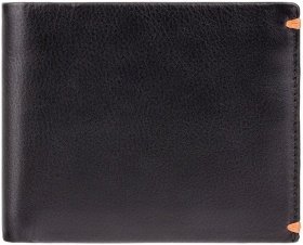 Черное мужское портмоне из натуральной кожи под карты и монеты Visconti Montreux 69106