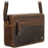 Маленькая женская сумка-кроссбоди из натуральной кожи крейзи хорс коричневого цвета Visconti Robbie 69306 - 3