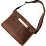 Винтажная мужская наплечная сумка в коричневом цвете VINTAGE STYLE (14231) - 5