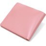 Горизонтальное женское портмоне из натуральной кожи розового цвета Shvigel (2416446) - 2