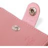 Горизонтальное женское портмоне из натуральной кожи розового цвета Shvigel (2416446) - 5