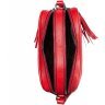Красная женская сумка на плечо из зернистой кожи на два отдела Desisan (19123) - 5