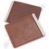 Кожаный зажим для купюр рыжего цвета ST Leather (17815) - 4