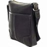 Черная кожаная мужская сумка Флотар среднего размера VATTO (11649) - 3