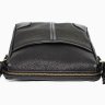 Черная кожаная мужская сумка Флотар среднего размера VATTO (11649) - 7