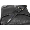 Черная кожаная мужская сумка Флотар среднего размера VATTO (11649) - 8