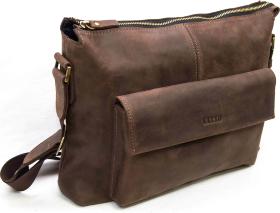 Вінтажна чоловіча сумка-месенджер коричневого кольору VATTO (11948) - 2