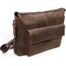Винтажная мужская сумка-мессенджер коричневого цвета VATTO (11948) - 2