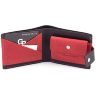 Стильный черно-красный кошелек ручной работы Grande Pelle (13035) - 2