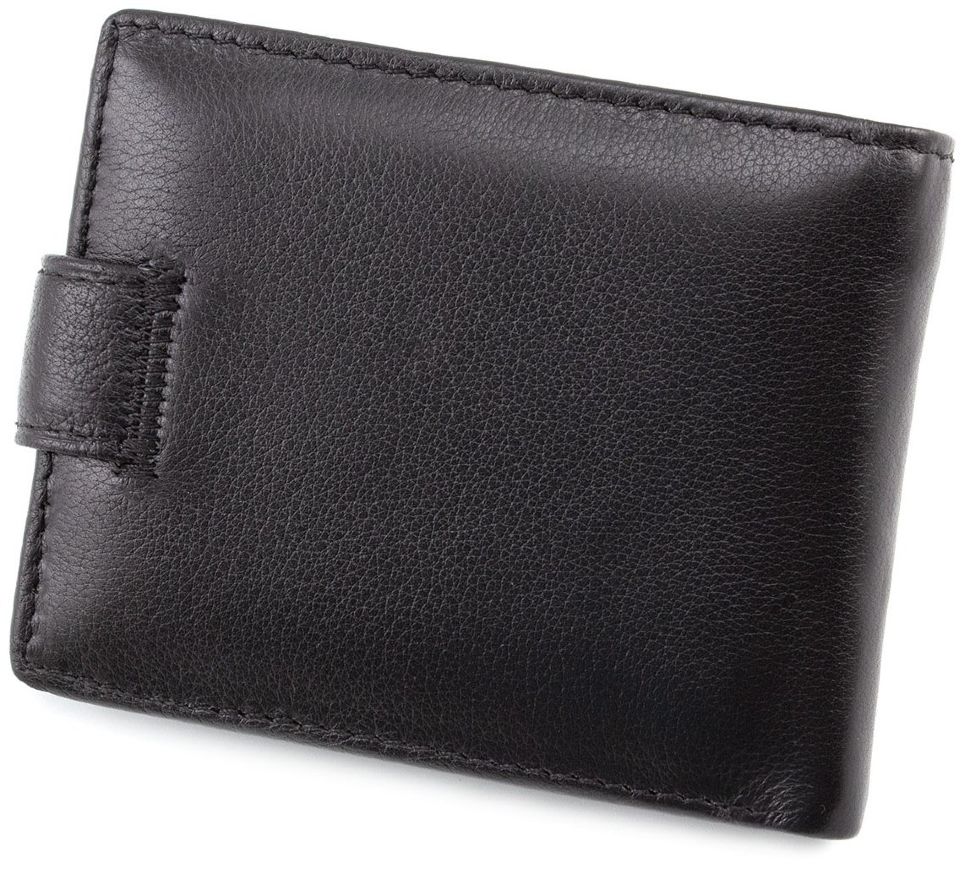 Маленький кожаный кошелек на кнопке ST Leather (16771)