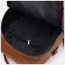 Коричневый женский рюкзак-сумка из экокожи на два отсека Monsen 71608 - 5