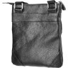 Черная мужская сумка-планшет из натуральной кожи с зернистой фактурой SHVIGEL (11025) - 3