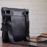 Черная мужская сумка-планшет из натуральной кожи с зернистой фактурой SHVIGEL (11025) - 7
