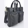 Мужская сумка Флотар черного цвета под формат А4 VATTO (11750) - 4