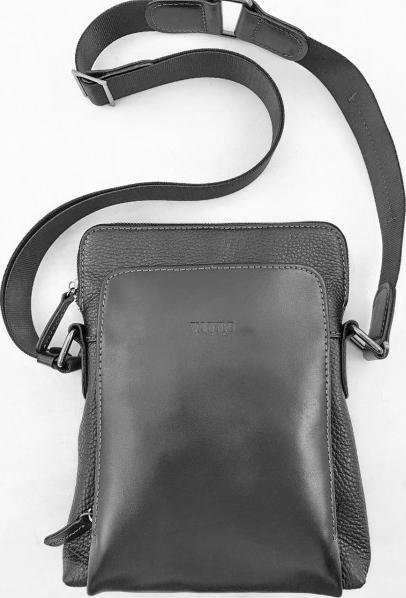 Функциональная сумка планшет через плечо из двух видов кожи VATTO (11850)