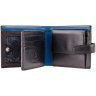 Мужской кошелек из натуральной гладкой кожи черного цвета c RFID - Visconti Leonardo 68908 - 12