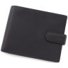 Мужской кошелек из натуральной гладкой кожи черного цвета c RFID - Visconti Leonardo 68908 - 1
