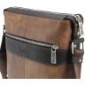 Коричневая мужская плечевая сумка-планшет из винтажной кожи Tom Stone (10966) - 6