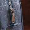 Кожаный женский городской рюкзак голубого цвета Shvigel (16303) - 9