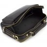 Мужская горизонтальная сумка-барсетка из добротной натуральной кожи черного цвета H.T Leather (10376) - 6