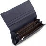 Женский крупный кошелек темно-синего цвета из мягкой кожи ST Leather (19089) - 2