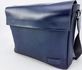 Наплечная мужская сумка мессенджер синего цвета с клапаном VATTO (11751) - 2