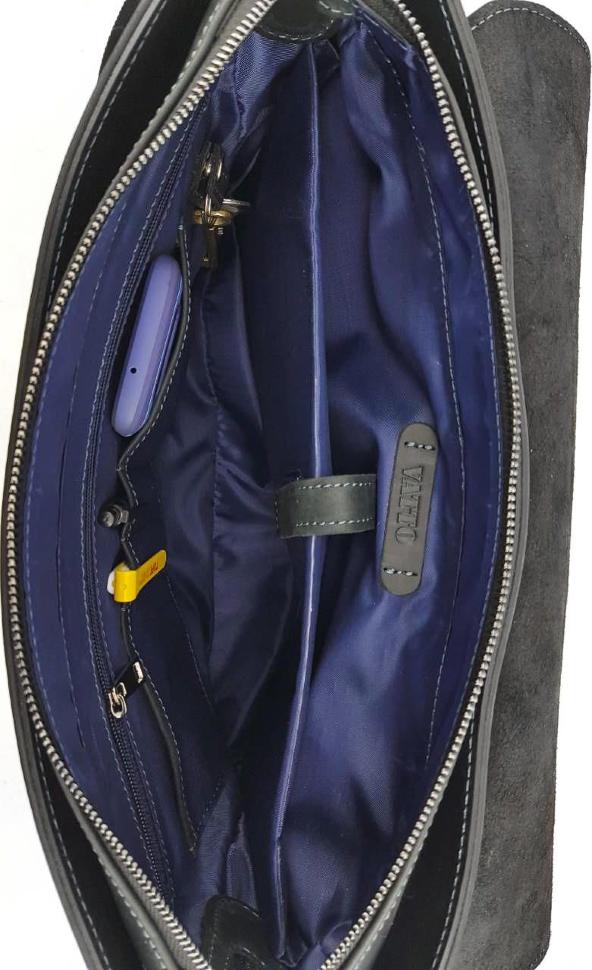 Наплечная мужская сумка мессенджер синего цвета с клапаном VATTO (11751)