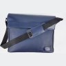 Наплечная мужская сумка мессенджер синего цвета с клапаном VATTO (11751) - 7