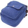 Небольшая мужская сумка-барсетка из плотного текстиля с ручкой Vintage 2422221 - 3