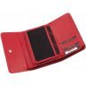 Красный женский кошелек на кнопке с тиснением под кожу змеи Tony Bellucci (10843) - 6