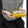 Желтый вместительный женский кошелек из фактурной кожи горизонтального типа Ashwood 69609 - 18