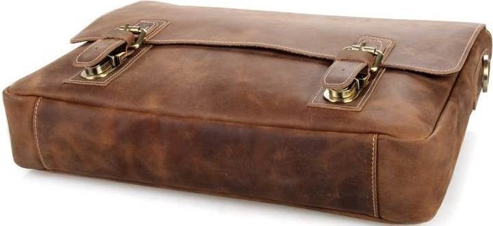 Мужской портфель из винтажной кожи коричневого цвета VINTAGE STYLE (14541)