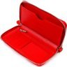 Красный женский кошелек-клатч из фактурной кожи на молнии CANPELLINI (2421619)  - 3