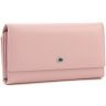 Розовый женский кошелек горизонтального типа под много купюр и карт ST Leather (19088) - 1