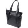 Классическая женская сумка-шоппер большого размера в черном цвете KARYA (2420896) - 2