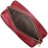 Женская сумка из натуральной кожи бордового цвета на плечо или на запястье Vintage 2422274 - 4