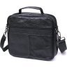 Мужская деловая сумка-портфель из натуральной кожи среднего размера Vintage (20669) - 2