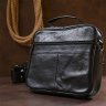 Мужская деловая сумка-портфель из натуральной кожи среднего размера Vintage (20669) - 9