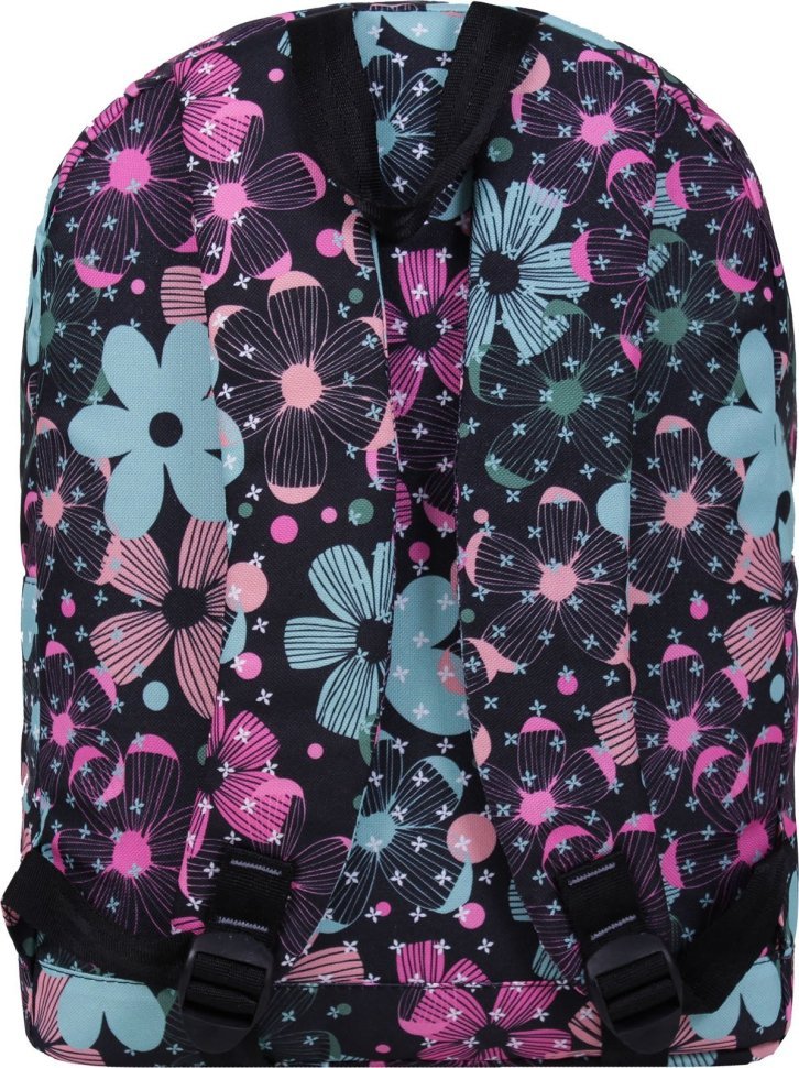 Разноцветный рюкзак для девочек из текстиля с цветами Bagland (53311)